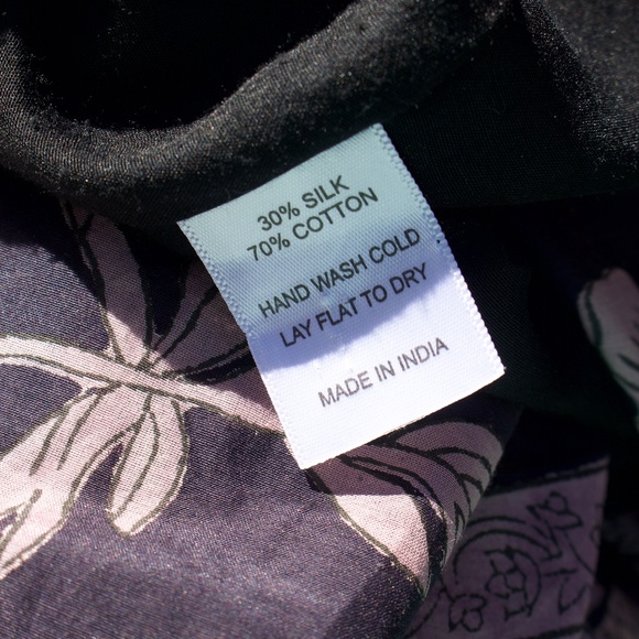 Alicia Bell Cotton & Silk Violet/Blue Peasant Boho Sleeveless Floral Midi Dress - Picture 16 of 16